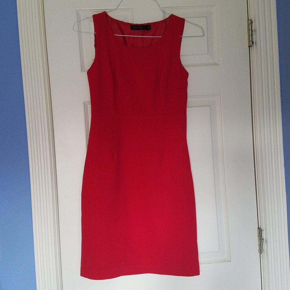 The Limited Red Sleeveless Sheath Dress